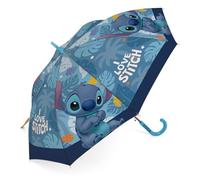 ARDITEX. PARAGUAS INFANTIL DE POLIÉSTER, MODELO STITCH, 8 PANELES, DIÁMETRO 86CM, APERTURA AUTOMÁTICA.