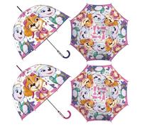 ARDITEX Paraguas Infantil Transparente Patrulla Canina, EVA, 67cm Diámetro, Forma Burbuja, Apertura Manual, 8 Paneles