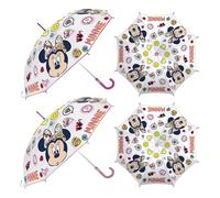 Arditex Paraguas Manual Transparente Minnie Disney 46cm
