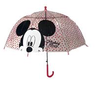 Arditex Paraguas Transparente Mickey Mouse Disney 65 Cm Resistente Al Agua