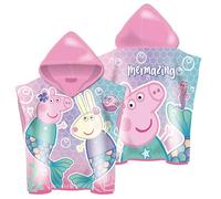 ARDITEX - Poncho Peppa Pig de microfibra con capucha, 55 x 55 cm