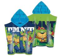 ARDITEX TN16116 Poncho de Microfibra con Capucha de 55X55cm de Nickelodeon-Tortugas Ninja
