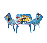 ARDITEX PW12897 Set de Mesa (50x50x44cm) y 2 Sillas (26.5x26.5x50cm) de Madera de Nickelodeon-Patrulla Canina