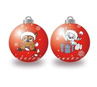 ARDITEX PW14024 Pack de 6 Bolas árbol de Navidad diámetro 8cm. de Nickelodeon-Patrulla Canina