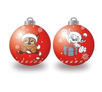 ARDITEX PW14026 Pack de 10 Bolas árbol de Navidad diámetro 6cm. de Nickelodeon-Patrulla Canina