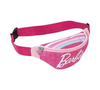 ARDITEX Riñonera Barbie 27x11x6.5cm - Fabricada en poliéster con Cierre de Cremallera y cinturón Ajustable - Color Rosa Claro y Fucsia