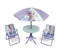ARDITEX Set de Mesa Infantil, 2 Sillas y Sombrilla Frozen II, Verde Menta y Lila