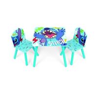 ARDITEX Set de Mesa (50x50x44cm) y 2 Sillas (26.5x26.5x50cm) de Madera de Lilo & Stitch
