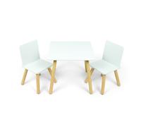 ARDITEX Set de Mesa (50x50x44cm) y 2 Sillas (26.5x26.5x50cm) de Madera de Kids