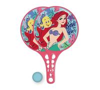 ARDITEX Set Palas Playa Ariel La Sirenita - 2 Palas 21,5x35cm y 1 Pelota 4cm - Juguete Infantil para Verano - Diseño Disney Princess - Plástico PP de Alta Resistencia