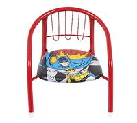 ARDITEX Silla Infantil Batman, Silla Metal 35,5 x 30 x 33,5 cm Roja