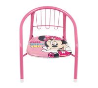 ARDITEX Silla Infantil Minnie Mouse Disney, Silla Metal 35,5 x 30 x 33,5 cm Rosa
