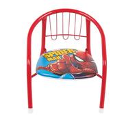 ARDITEX Silla Infantil Spiderman, Silla Metal 35,5 x 30 x 33,5 cm Roja