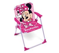 ARDITEX Silla Plegable con Brazos de Minnie Mouse de Disney - 38x32x53cm - Adecuado para jardín, Camping, Playa o montaña - Ideal para niños y niñas.