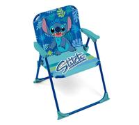 ARDITEX Silla Plegable con Brazos de Stitch de Disney - 38x32x53cm - Adecuado para jardín, Camping, Playa o montaña - Ideal para niños y niñas.