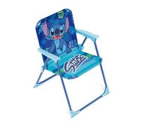 ARDITEX Silla Plegable con Brazos de Stitch de Disney - 38x32x53cm - Adecuado para jardín, Camping, Playa o montaña - Ideal para niños y niñas.