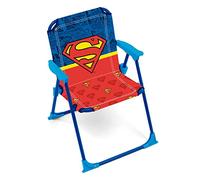 ARDITEX Silla Plegable Infantil Superman, Silla Exterior 38 x 32 x 53 cm Azul