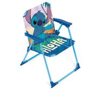 ARDITEX Silla Plegable para Niños con Diseño de Stitch, Aloha, Azul, 38 x 32 x 53 cm