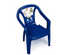 ARDITEX Silla PP MONOBLOCK Real Madrid - Silla Moderna para Videojuegos - Azul - Polipropileno - 15 cm x 22 cm x 5 cm