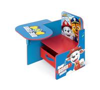 ARDITEX - Silla-Pupitre Infantil de Madera con contenedor Textil de La Patrulla Canina de Paw Patrol - 62x30x60cm - Color Azul - Ideal para Manualidades, estudiar o Jugar.