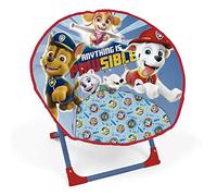 ARDITEX Silla Redonda Plegable Patrulla Canina, Silla Infantil de Luna, Ø 50 cm