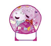ARDITEX Silla Redonda Plegable Peppa Pig, Silla Infantil de Luna, Ø 50 cm