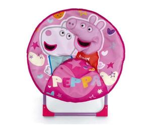 ARDITEX Silla Redonda Plegable Peppa Pig, Silla Infantil de Luna, Ø 50 cm