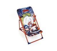 ARDITEX - Sillón de jardín y Playa Ajustable y Plegable para niños con Licencia de los Vengadores de Metal y Tela. Dimensiones: 43 x 66 x 61 cm, 61 x 43 x 66 cm