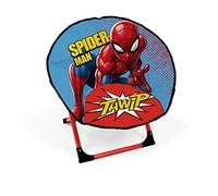 ARDITEX Silla Redonda Plegable Spiderman, Silla Infantil de Luna, Ø 50 cm
