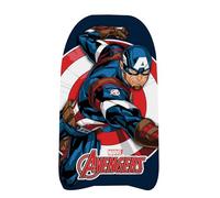 Arditex Tabla de natación Grande Capitán América Marvel - 80x46x5 cm - con Cuerda, Correa de Seguridad, Espuma EPS, Jugar y Aprender a Nadar - Color Azul