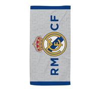 Arditex Toalla de microfibra Real Madrid 70x140 cm Gris y Azul – Diseño minimalista, secado rápido