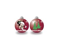 Arditex Bolas para árbol de Navidad WD13423 Pack de 6 diámetro 6 cm Disney-Mickey Poliéster