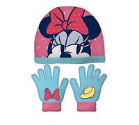ARDITEX WD14747 Set de Guantes mágicos y Gorro de poliéster de Disney-Minnie