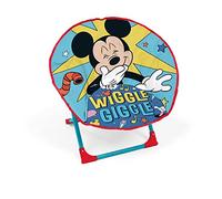 ARDITEX Silla Redonda Plegable Mickey Mouse, Silla Infantil de Luna, Ø 50 cm