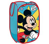 ARDITEX Cesta Plegable Infantil Mickey Mouse, Organizador Rectangular con Asas para Almacenaje de Ropa y Guardar Juguetes, Flexible, Ligero y Resistente 36 x 36 x 58 cm
