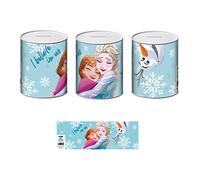 ARDITEX WD15603 Hucha de Metal de 10x10x12 cm. de Disney-Frozen