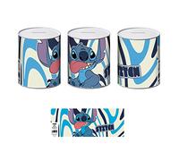 ARDITEX WD15612 Hucha de Metal de 10x10x12 cm. de Disney-Lilo & Stitch