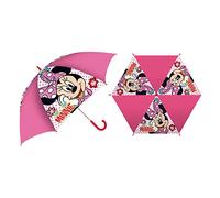 ARDITEX WD15646 Paraguas de poliéster de DISNEY-Minnie, 6 paneles, diámetro 64cm, apertura manual