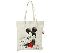ARDITEX WD16219 Bolsa tipo Shopping de Algodón con asa de 37X41cm de DISNEY-Mickey