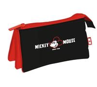 ARDITEX WD16470 Lapicero Portatodo Triple de 21x11cm de Disney-Mickey