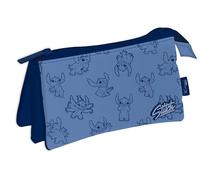 ARDITEX WD16473 Lapicero Portatodo Triple de 21x11cm de Disney-Lilo & Stitch