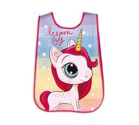 ARDITEX Delantal sin mangas UNICORNIO 40x33 cm - Talla única 2-4 años - PVC con cintas laterales - Perfecto para manualidades y actividades escolares