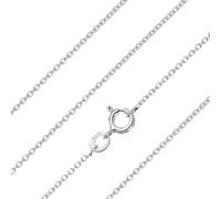 ARDU - Collar de cadena Belcher de plata de ley 925, cadena fina de 1,6 mm de 16 a 28 pulgadas, collar de plata para mujeres y hombres, ligero, hipoalergénico e ideal para usar en capas o colgantes