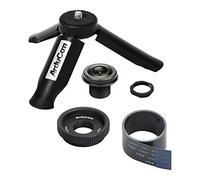 Arducam Paquete de lentes ojo de pez M12 de 180 grados para cámara Raspberry Pi HQ, lente gran angular con soporte de trípode portátil y cable de cámara negro de 60 cm