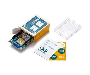 Arduino 4 Relays Shield [A000110] - Placa de expansión 4 relés, Ideal para controlar Dispositivos eléctricos, PLCs y proyectos de automatización IDE.