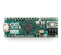 Arduino Micro with Headers [A000053] - Placa compacta con microcontrolador ATmega32U4, compatible con Arduino IDE, ideal para proyectos electrónicos, robots, dispositivos embebidos y aplicaciones DIY.