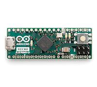 Arduino Micro Without Headers [A000093] - Placa compacta con microcontrolador ATmega32U4, sin cabeceras, Ideal para proyectos electrónicos, Robots y Aplicaciones DIY con Arduino IDE.
