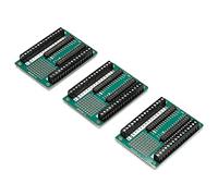 Arduino Nano Screw Terminal Adapter (3 Boards Pack) [ASX00037-3P] - Paquete de 3 adaptadores de terminales de tornillo para placas Arduino Nano, ideal para conexiones robustas y proyectos electrónicos