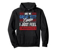 Are We Great Yet Embarrassed Anti Trump Político Funny USA Sudadera con Capucha