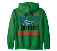 Are We Great Yet Embarrassed Anti Trump Político Funny USA Sudadera con Capucha